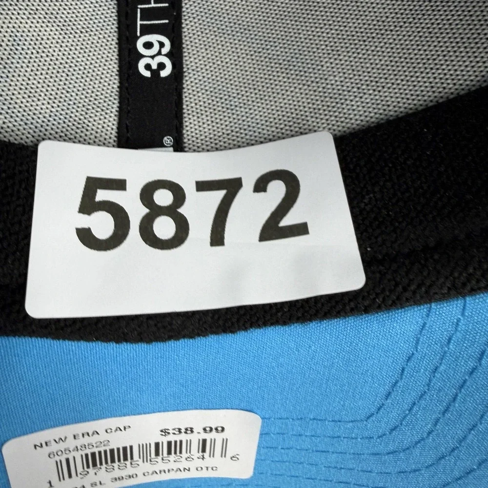 Carolina Panthers Hat Cap Fitted Mens Large‎ Blue NFL Football 39THIRTY M/L